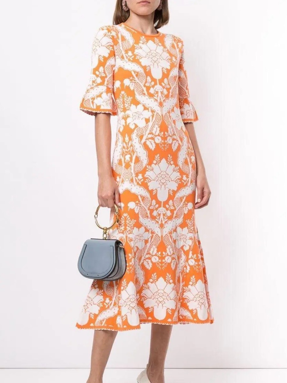 Alice McCall NWT Sittin Pretty Midi Mermaid Style Bold Orange Print US size 4